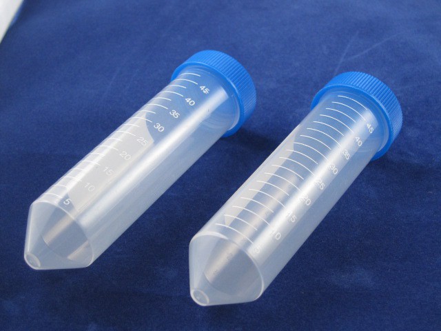 Provetta in poliprop.graduata conica non sterile c/tappo a vite, cap.50ml,  30x115mm, cf.100 (MIN.5 Cf.) - Permax